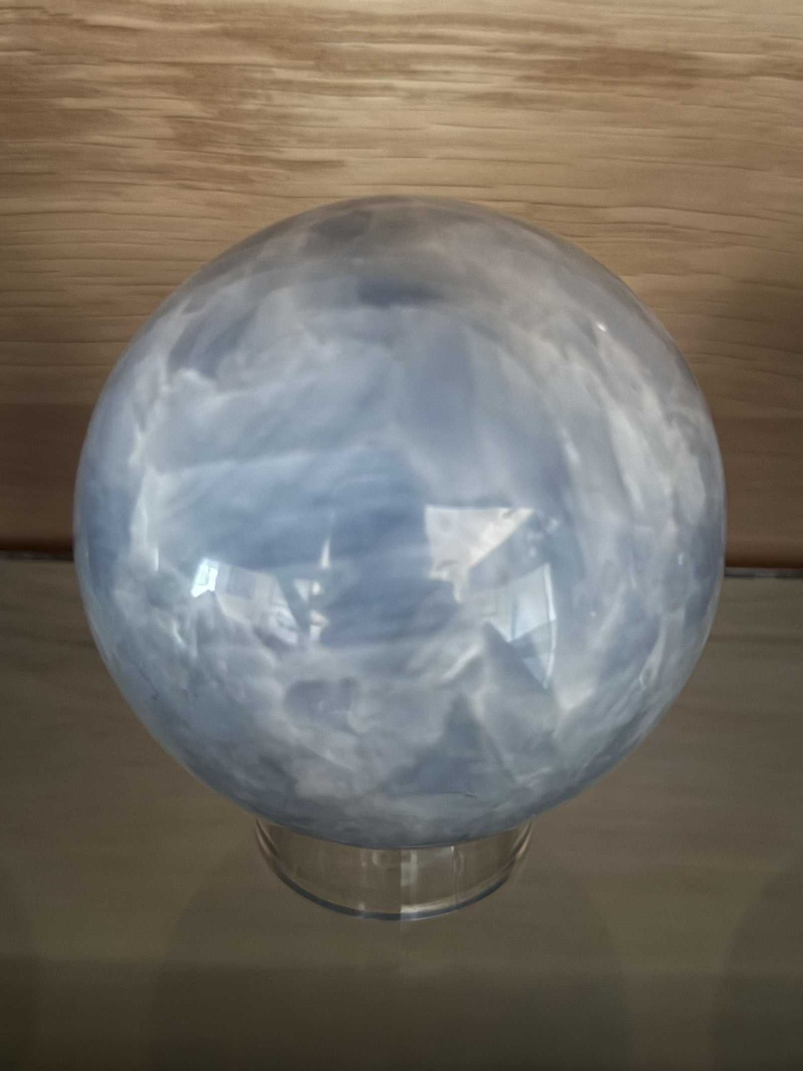 Sphère de Calcite Bleue